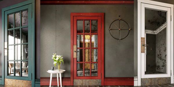 Привлекательность деревянных стеклянных дверей в современной архитектуре